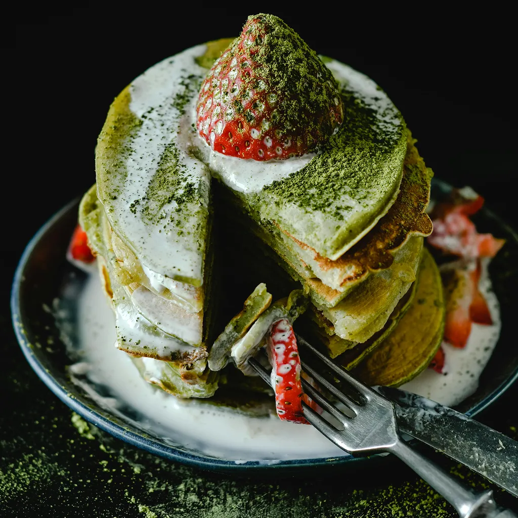 Pancakes de matcha